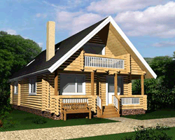 Строительство дома из деревянного бруса 