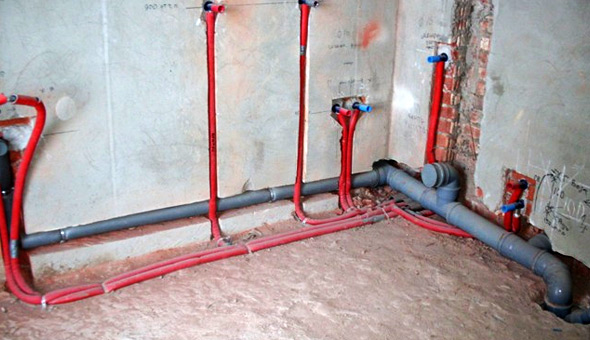 Система канализационных трубопроводов